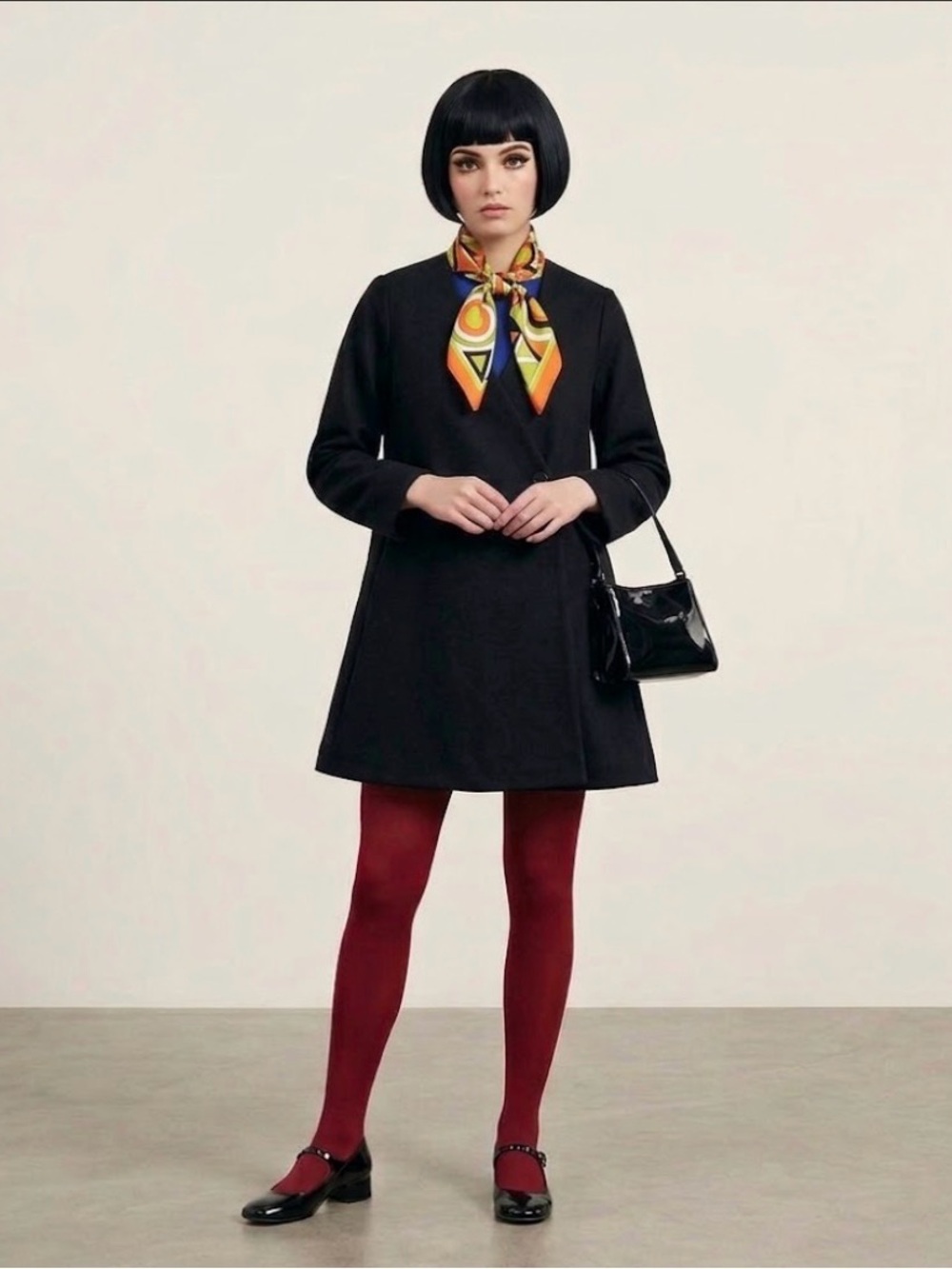 Cecilia Hammarborg Black Swing Coat